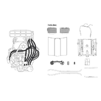DDA 1/24 LC/LJ Supercharged LS Torana Engine Plastic Model Kit Accessory