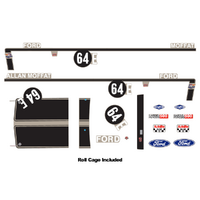 DDA 1/24 #64E XW Ford Bathurst Decal Kit with Roll Cage Accessory