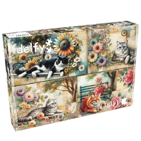 Delfy Catnap In The Park 1000pc Jigsaw Puzzle