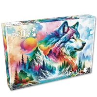 Delfy Wolf Of Many Hues 1000pc Jigsaw Puzzle