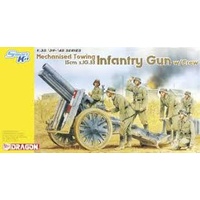 Dragon 1/35 Mechanised Towing 15cm s.IG.33 Infantry Gun w/Crew  Plastic Model Kit [6261]