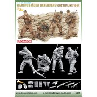 Dragon 1/35 Gebirgsjager Defenders "Gustav Line 1944" Plastic Model Kit