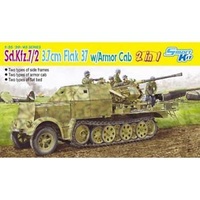 Dragon 1/35 Sd.Kfz.7/2 3.7cm FlaK 37 w/Armor Cab or Sd.Kfz.7/2 3.7cm FlaK 36 Plastic Model Kit DR6953