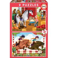 Educa Horses 2x48p Jigsaw Puzzle