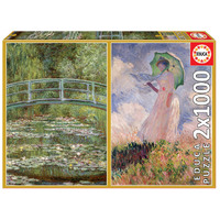 Educa Claude Monet 2x 1000pcs Jigsaw Puzzle