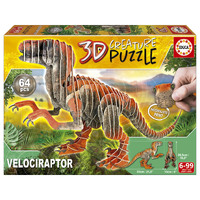 Educa 3D Creature Puzzle Velociraptor