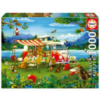 Educa Camping Holiday 1000pcs Jigsaw Puzzle