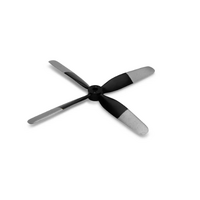 E-Flite 4-Blade Propeller, 4.5 x 4.0, UMX P-51 Voodoo