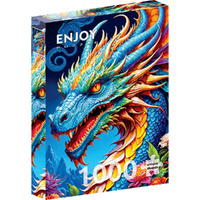 Enjoy Puzzles 2143 Blue Dragon 1000pcs Jigsaw Puzzle