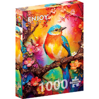 Enjoy Puzzles 2147 Colorful Birdie 1000pcs Jigsaw Puzzle