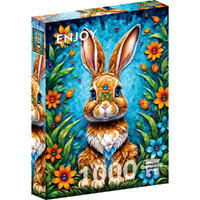 Enjoy Puzzles 2149 Garden Bunny 1000pcs Jigsaw Puzzle