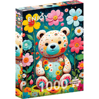 Enjoy Puzzles 2150 Flower Teddy Bear 1000pcs Jigsaw Puzzle