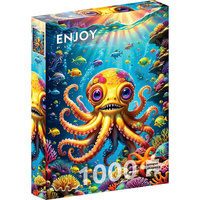 Enjoy Puzzles 2158 Cute Octopus 1000pcs Jigsaw Puzzle