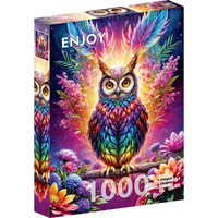 Enjoy Puzzles 2161 Neon Owl 1000pcs Jigsaw Puzzle