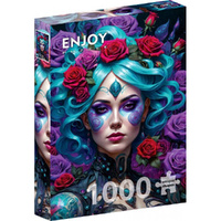 Enjoy Puzzles 2169 Gothic Flowers Portrait 1000pcs Jigsaw Puzzle