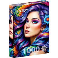 Enjoy Puzzles 2172 Rainbow Flower Portrait 1000pcs Jigsaw Puzzle