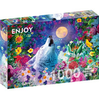 Enjoy Puzzles 2183 Wolf Moon 1000pcs Jigsaw Puzzle