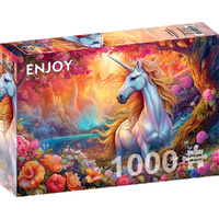 Enjoy Puzzles 2185 Enchanted Harmony Unicorn 1000pcs Jigsaw Puzzle