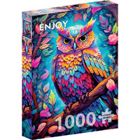 Enjoy Puzzles 2224 Dazzling Owl 1000pcs Jigsaw Puzzle