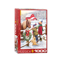 Eurographics 1000pc Christmas Pony Jigsaw Puzzle