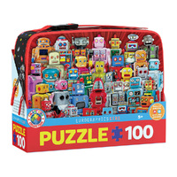 Eurographics 100pc Robots Lunch Bag Jigsaw Puzzle