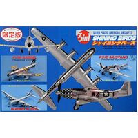 Fujimi 3in1 Silver Plated American Aircrafts Shining Birds [35512]