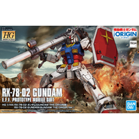 Bandai Gundam HG 1/144 RX-78-02 Gundam (The Origin Ver.) Gunpla Plastic Model Kit