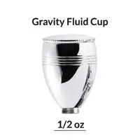 Gaahleri Airbrush Smooth Level Gravity Fluid Cup 1/2 OZ for Advanced Series