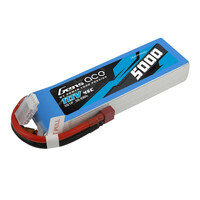 Gens Ace 3S 5000mAh 11.1V 45C Soft Case LiPo Battery (Deans)