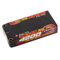 Gens Ace 2S Redline 2.0 4200mAh 140C 7.6V Hardcase Lipo Battery (5.0mm Bullet)