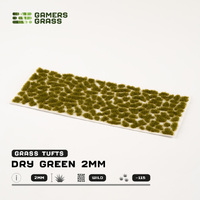 Gamers Grass Tufts - Dry Green 2mm