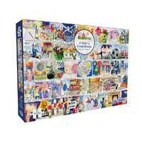 Gibsons 1000pc A Year In Great Britain Jigsaw Puzzle