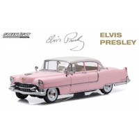 Greenlight 1/18 Elvis 1955 Cadillac Fleetwood Pink with White Roof - Series 60 Movie Diecast Model