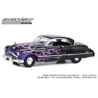 Greenlight 1/64 Flames The Series - 949 Buick Roadmaster Hardtop - Black with Flames (Hobby Exclusive) Diecast