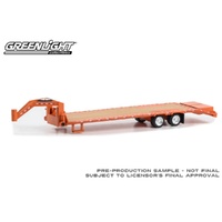 Greenlight 1/64 Orange Gooseneck Trailer Diecast Model