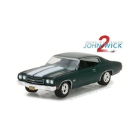 Greenlight 1/64 John Wick Chpt 2 1970 Chevrolet Chevelle SS 396 Hollywood Series 18 Movie Diecast 44780-F