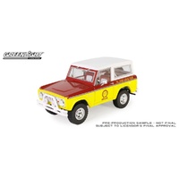 Greenlight 1/24 Shell Oil 1977 Ford Bronco Running on Empty Diecast Model