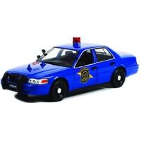 Greenlight 1/24 Hot Pursuit 2008 Ford Crown Victoria Police Interceptor Michigan State Police Diecast