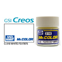 Gunze Mr Color C316 Gloss White FS17875 10mL Lacquer Paint