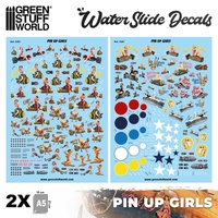 GREEN STUFF WORLD Water slide decals - Pin Ups