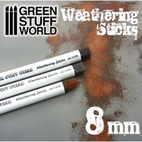 Green Stuff World Weathering Brushes 8mm (3pcs)