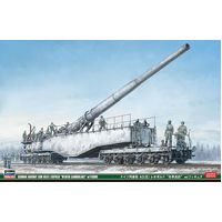 Hasegawa 1/72 German Railway Gun K5(E) Leopold "Winter Camouflage" w/ Figure Plastic Model Kit