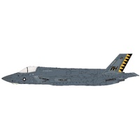 Hobby Master 1/72 F-35B "Black Death" 170064, VMFA-542 "Tigers", MCAS Cherry Point, 2023 (Beast mode) Diecast Model Aircraft