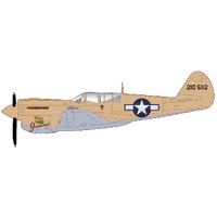 Hobby Master 1/72 P-40N Warhawk "Geronimo!" Lt. Bruce Campbell, 45th FS, Dec., 1943 Diecast Model Aircraft