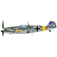 Hobbymaster 1/48 BF 109F-2 "Cabo Mecanico Zaro" Black 7 2 Escuadrilla Azulm Russia, 1942 Diecast Model Aircraft