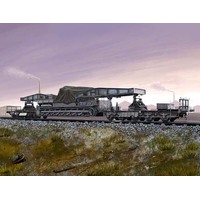 [Scratch and Dent] HobbyBoss 1/72 German Rail Transporter for Karl-Geraet Plastic Model Kit [82906]