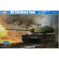 HobbyBoss 1/35 US T34 Heavy Tank Plastic Model Kit