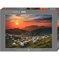 Heye 1000pc Von Humbold, Sheep & Volcanoes Jigsaw Puzzle