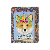 Heye 1000pc Floral Friends, Friendly Fox Jigsaw Puzzle