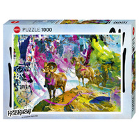 Heye 1000pc Rebrush!, Big Horns Jigsaw Puzzle